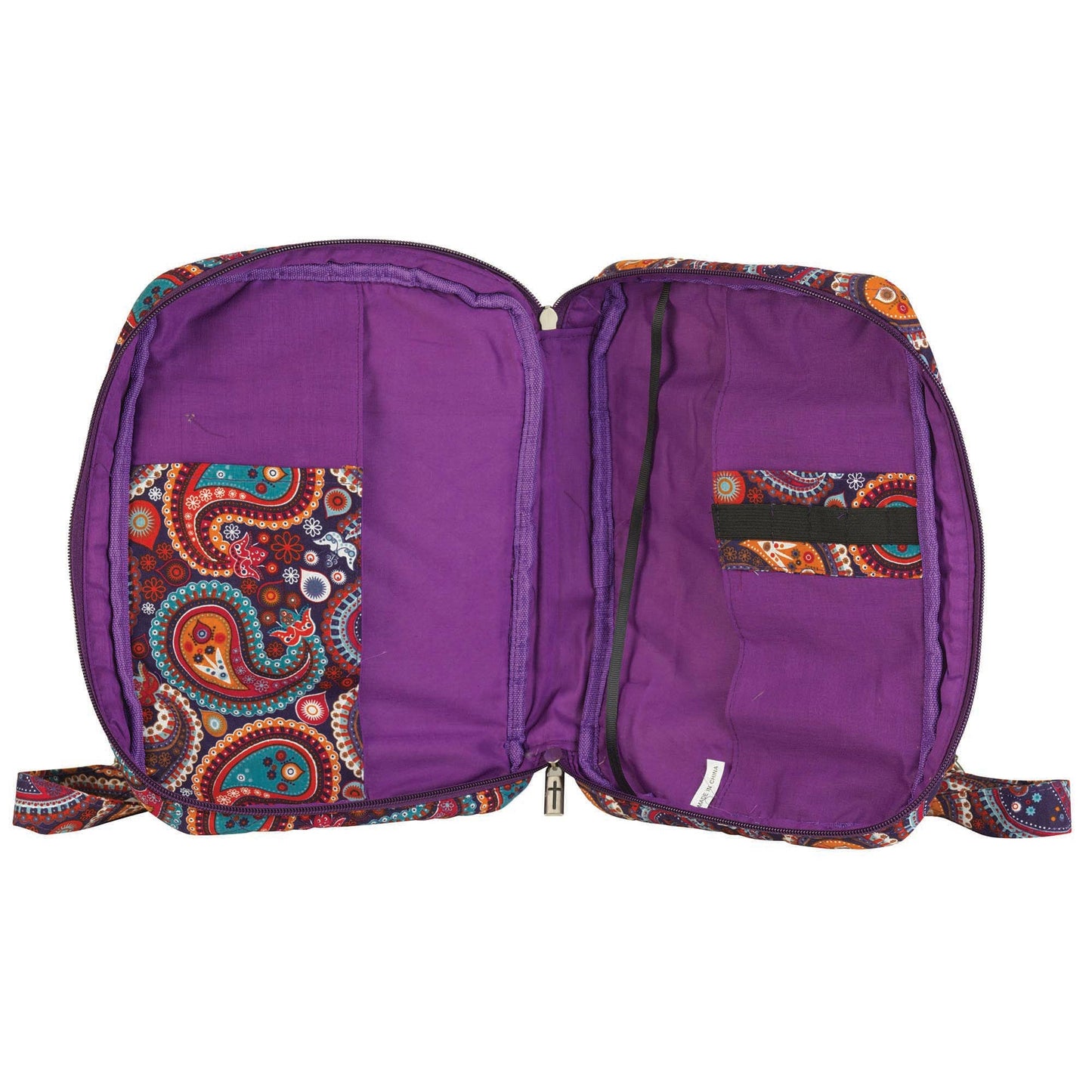 Bible Cover Paisley Quilted Large Print