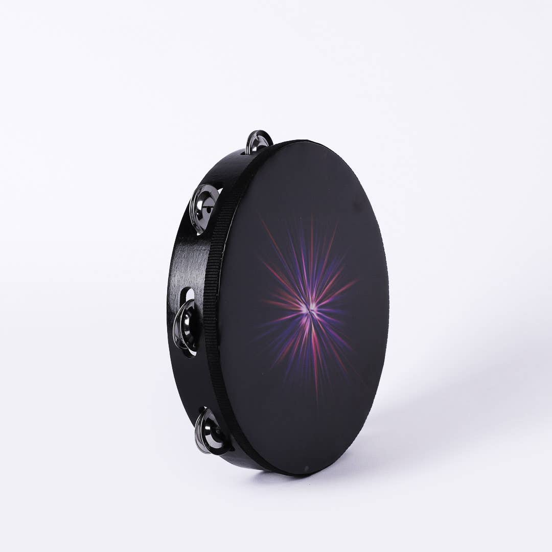 Tambourine Starburst Single Row 8 Prs Cymbals