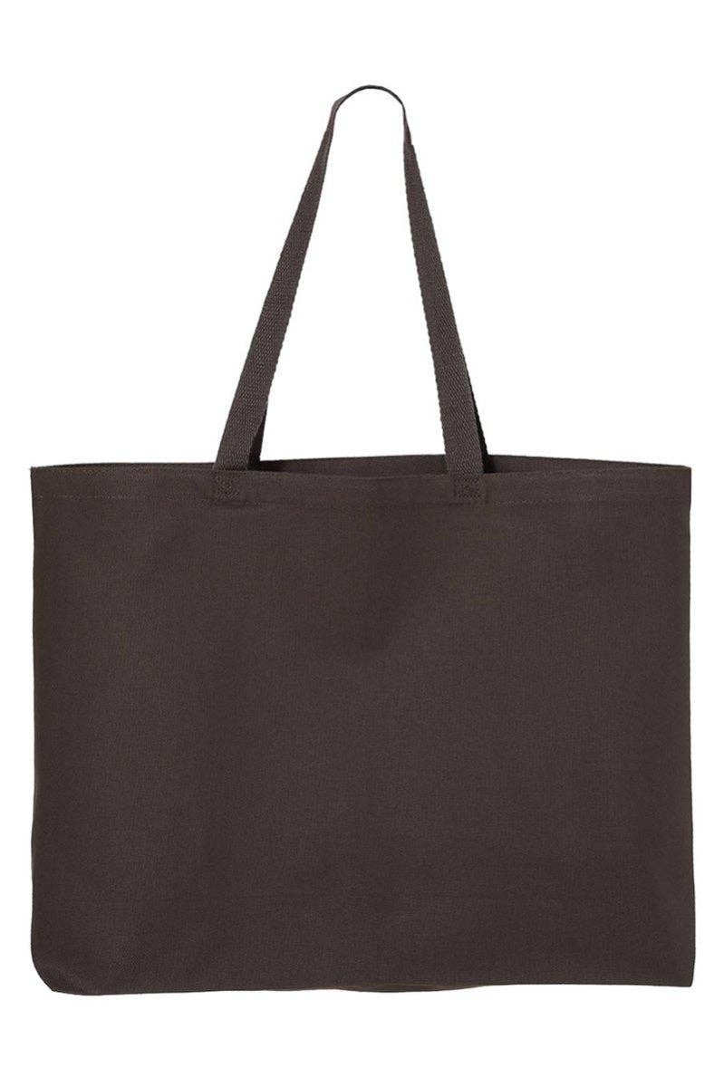 Floral Faux Embroidery Amen Canvas Jumbo Tote