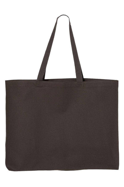 Floral Faux Embroidery Amen Canvas Jumbo Tote