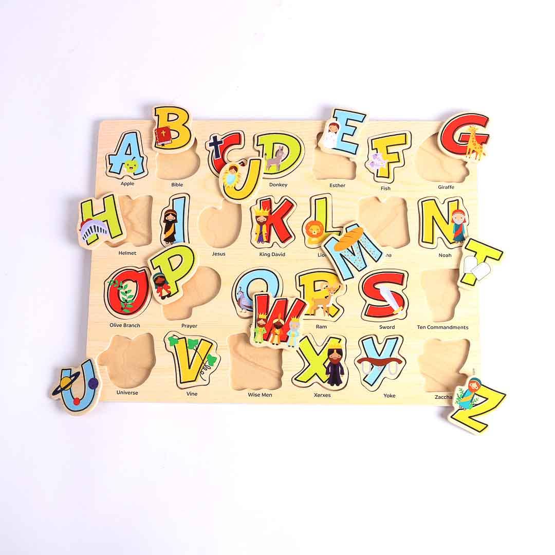 Puzzle Wood Bible Abc'S