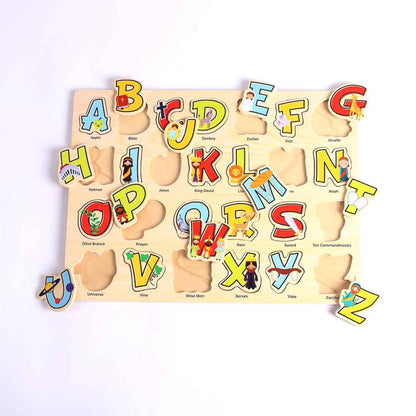 Puzzle Wood Bible Abc'S