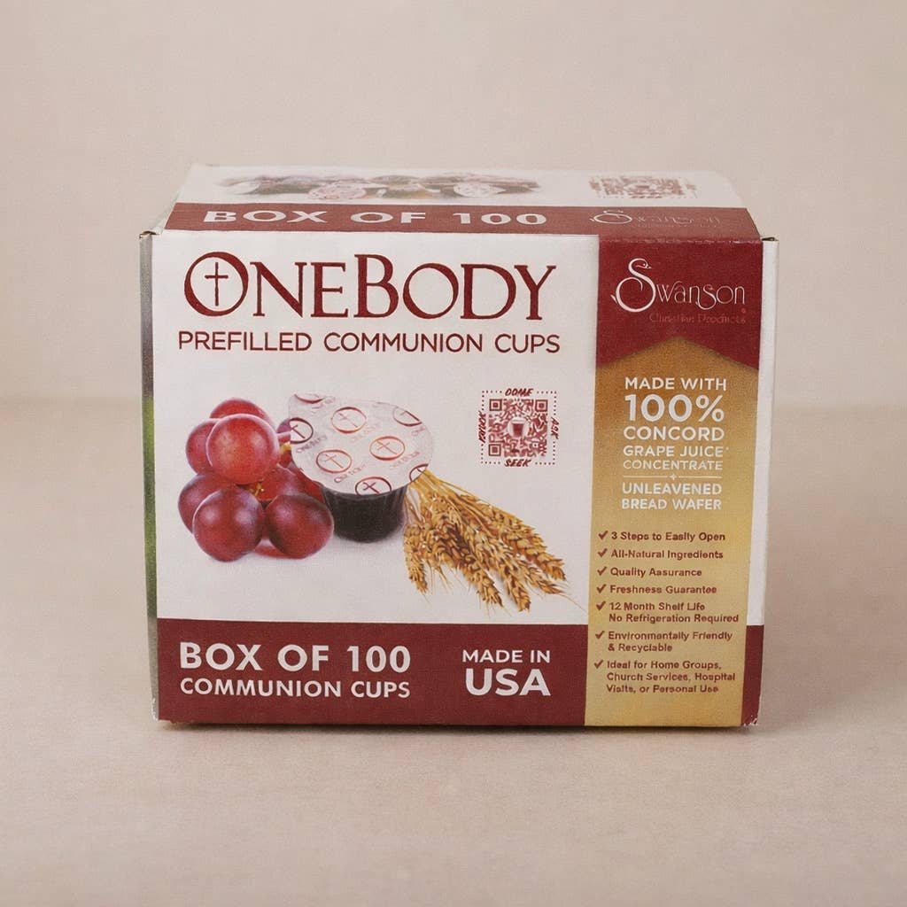 Communion Cups One Body Prefilled 100Ct