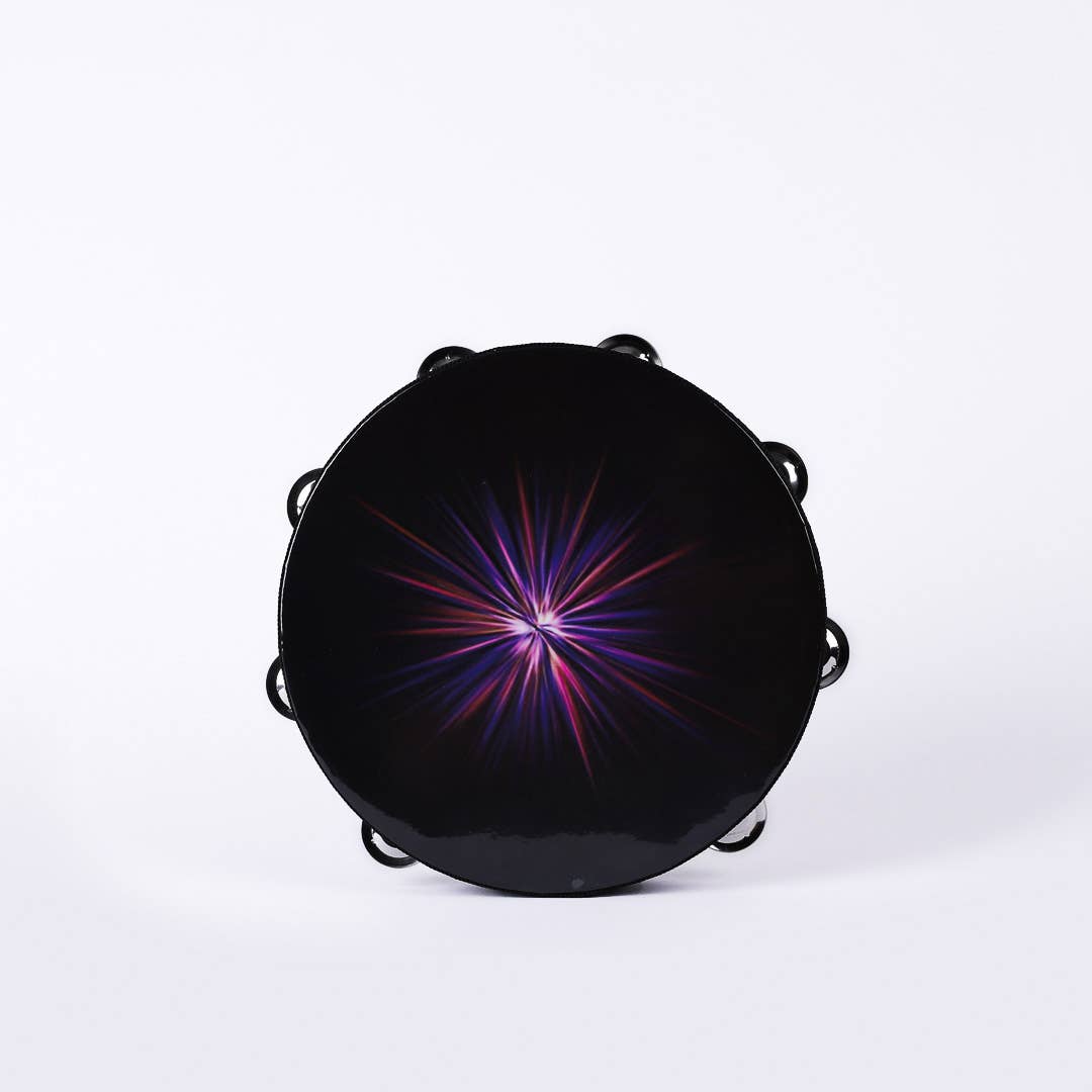 Tambourine Starburst Single Row 8 Prs Cymbals