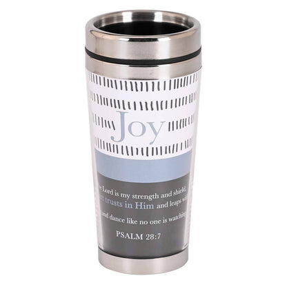 Travel Mug Joy Psalm 28:7 16 oz