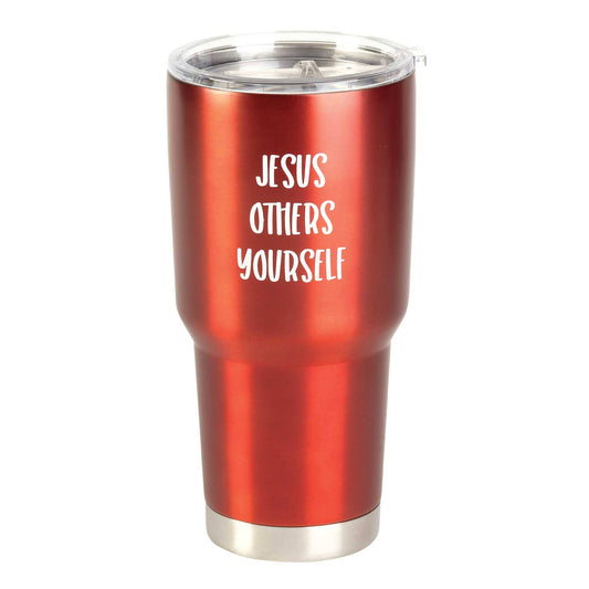 J.O.Y. JESUS OTHERS TUMBLER RED 30 OZ