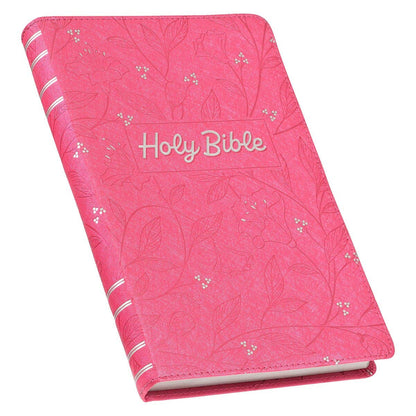 KJV Bible Gift Edition Faux Leather, Pink