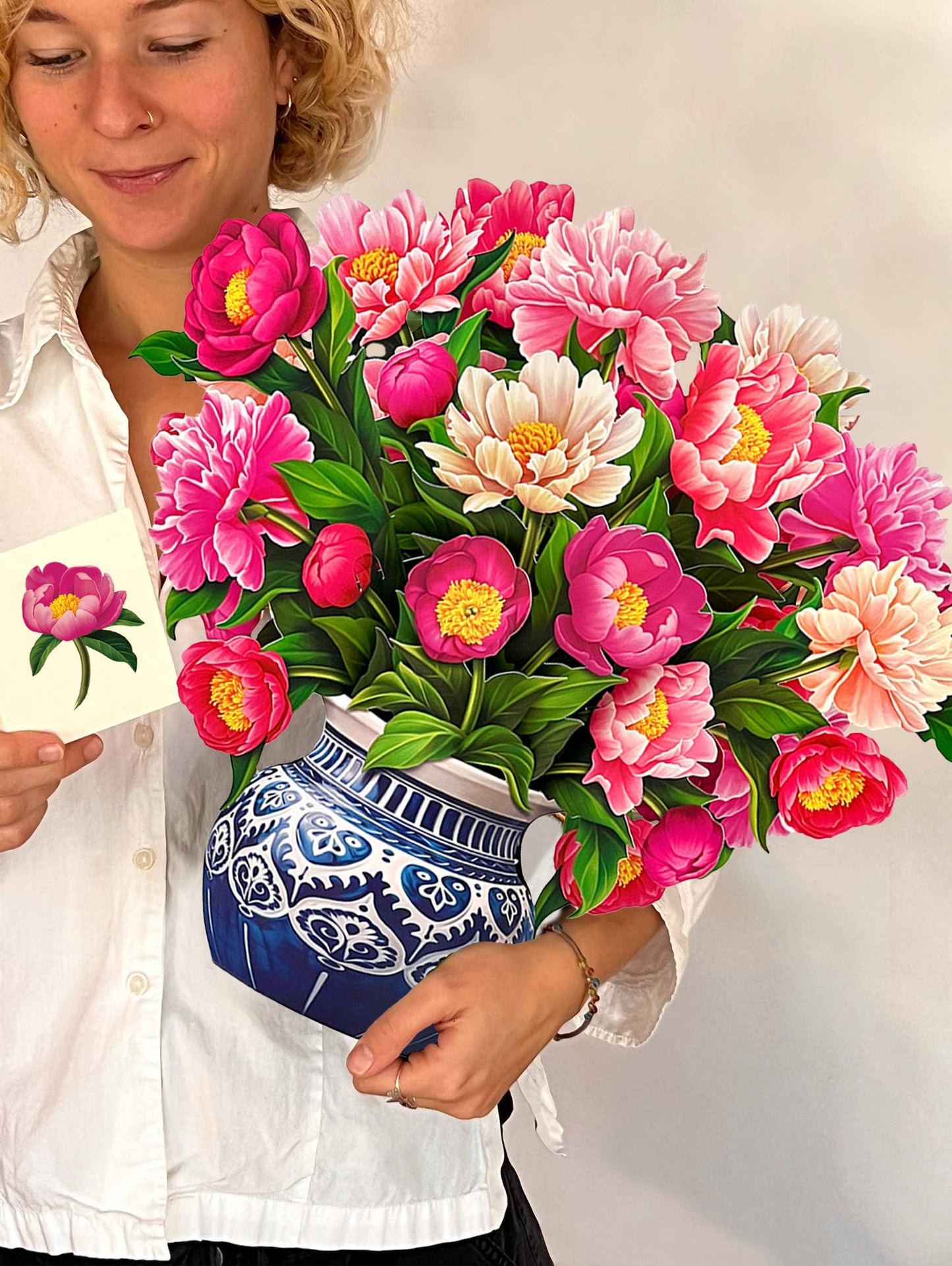 Grande Peony Paradise Pop-up Card