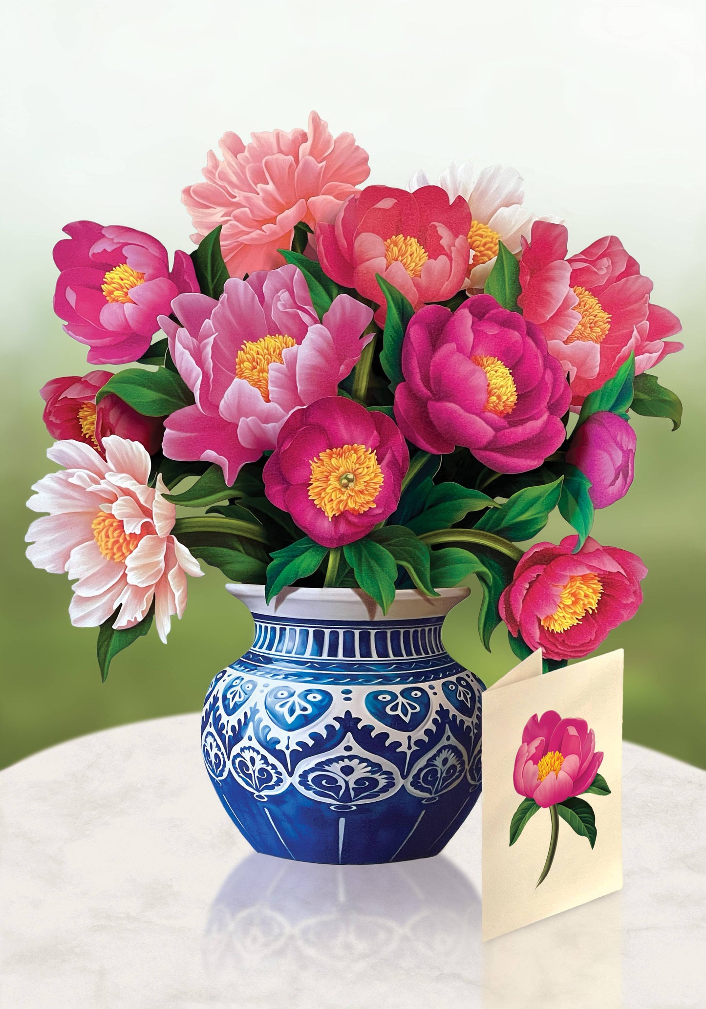 Peony Paradise Pop-up Card
