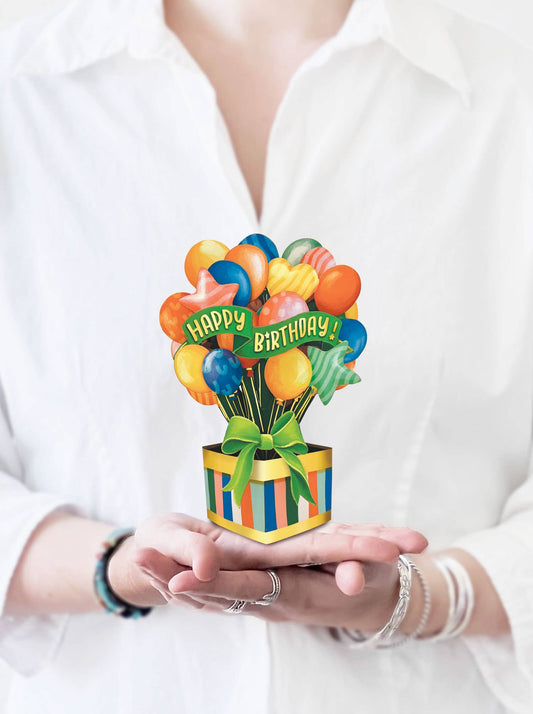 Mini Birthday Balloons Pop-up Card