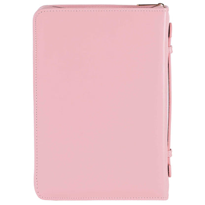 White Dove Bible Case Embossed Cross Pink XLarge