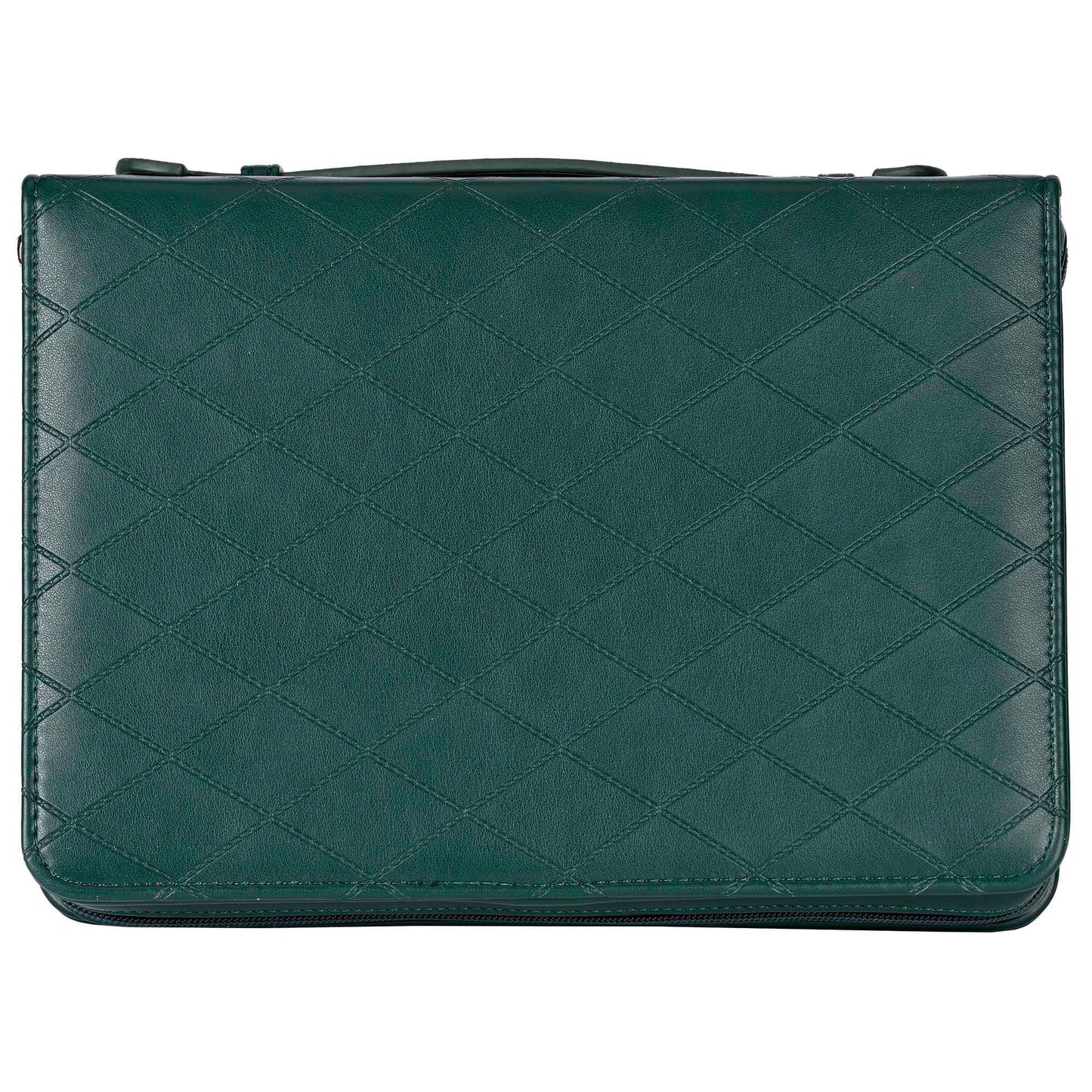 White Dove -Bible Case Quilted Be Still Green XLarge