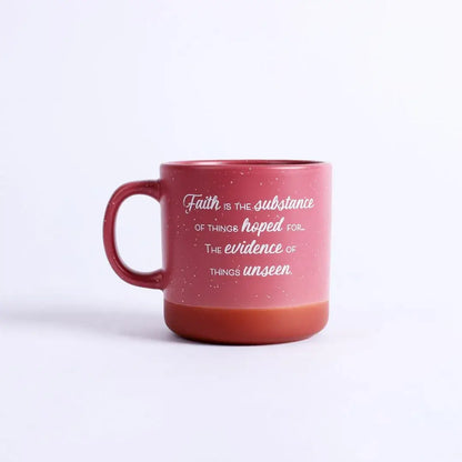 Mug Woman Of Faith Deep Rose 13Oz