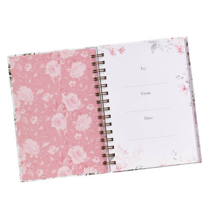 Journal Wirebound White Floral Trust in the Lord Prov. 3:5