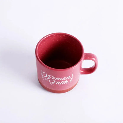 Mug Woman Of Faith Deep Rose 13Oz
