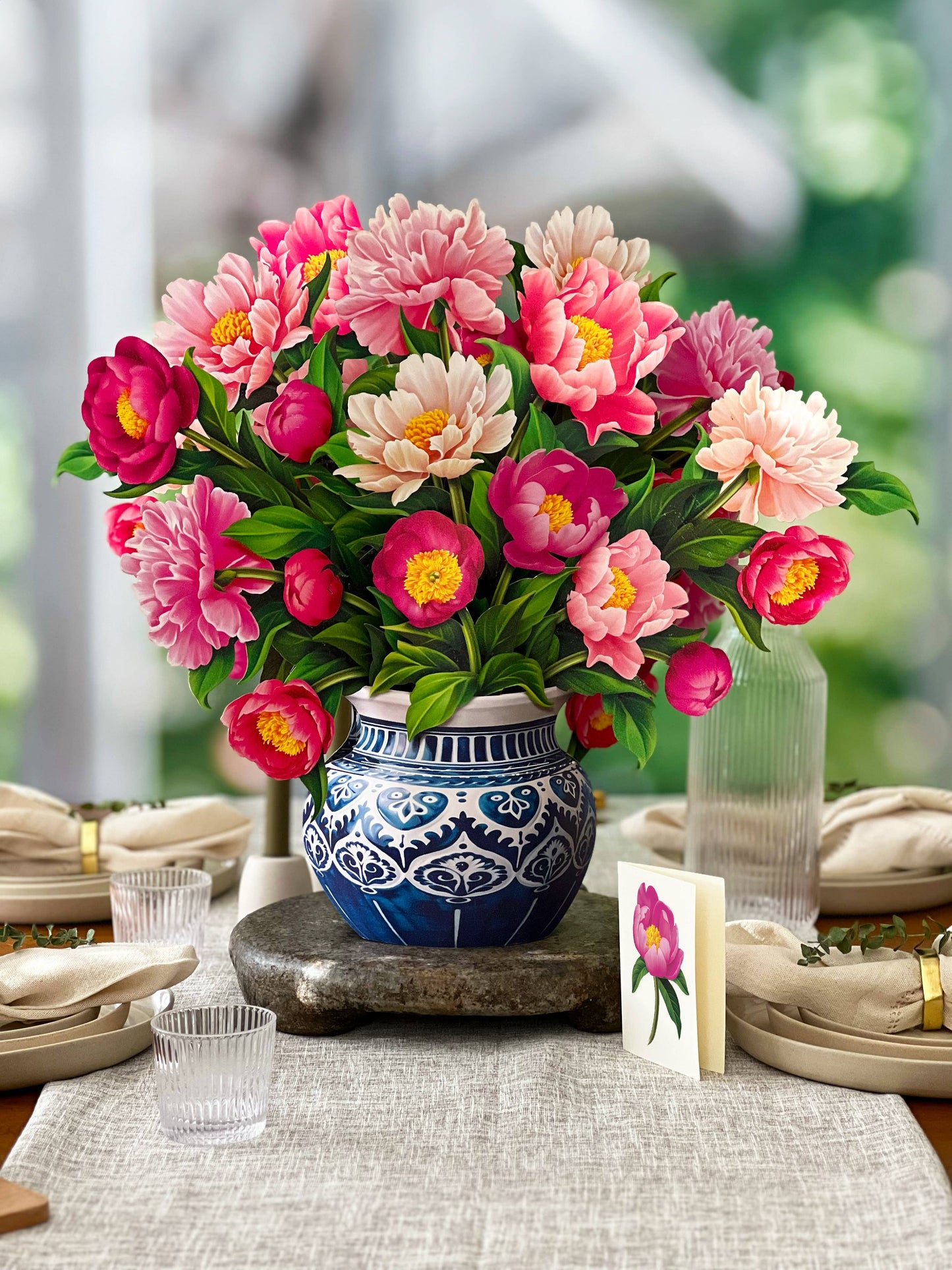 Grande Peony Paradise Pop-up Card