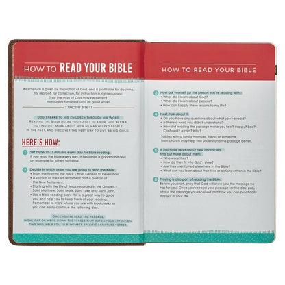 KJV Bible Kid Edition Faux Leather, Brown