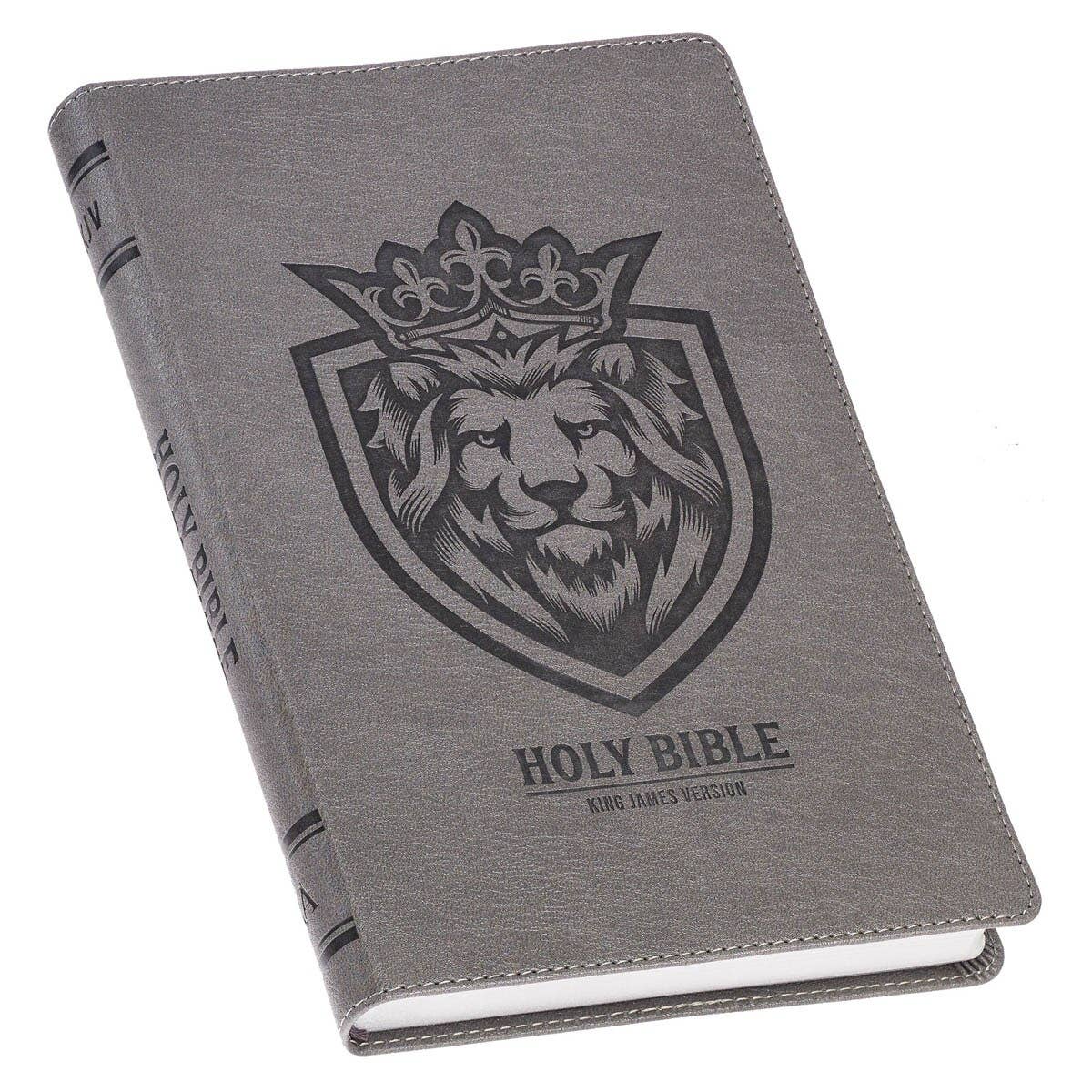 KJV Bible Gift Edition Faux Leather, Gray