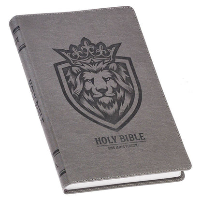 KJV Bible Gift Edition Faux Leather, Gray