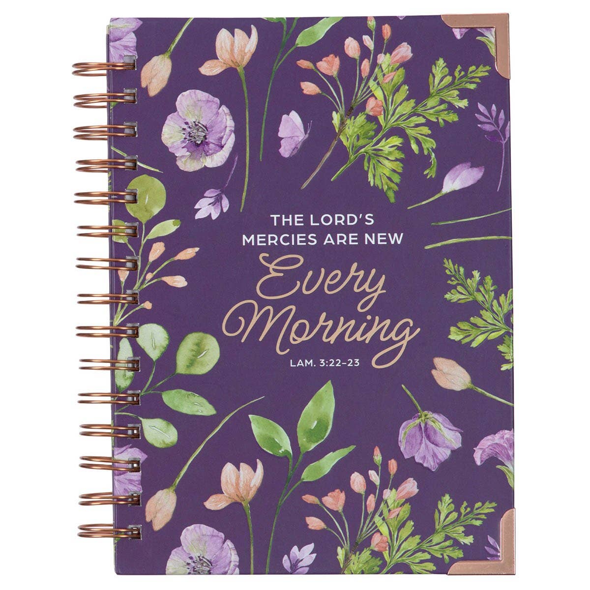 Journal Wirebound Purple Lord's Mercies Lam. 3:22-23