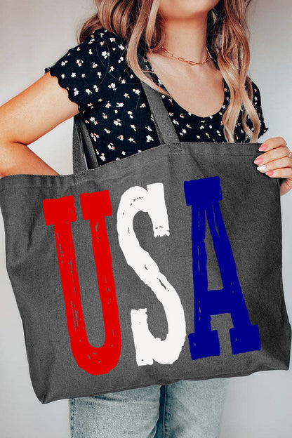 Born Free USA Canvas Jumbo Tote