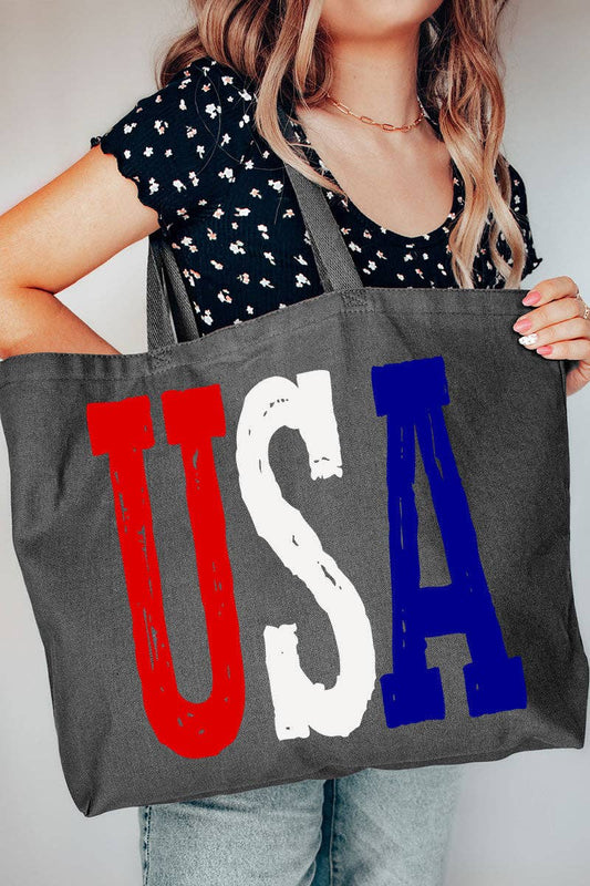 Born Free USA Canvas Jumbo Tote