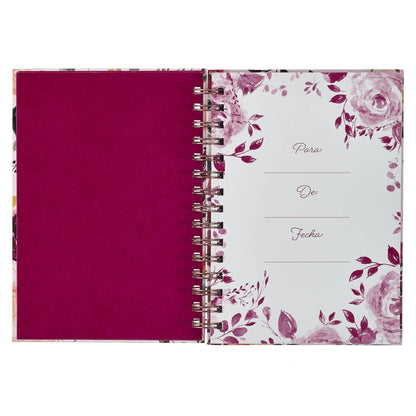 Diario Espiral Rosado Floral Los Planes Jer. 29:11
