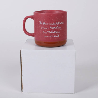 Mug Woman Of Faith Deep Rose 13Oz