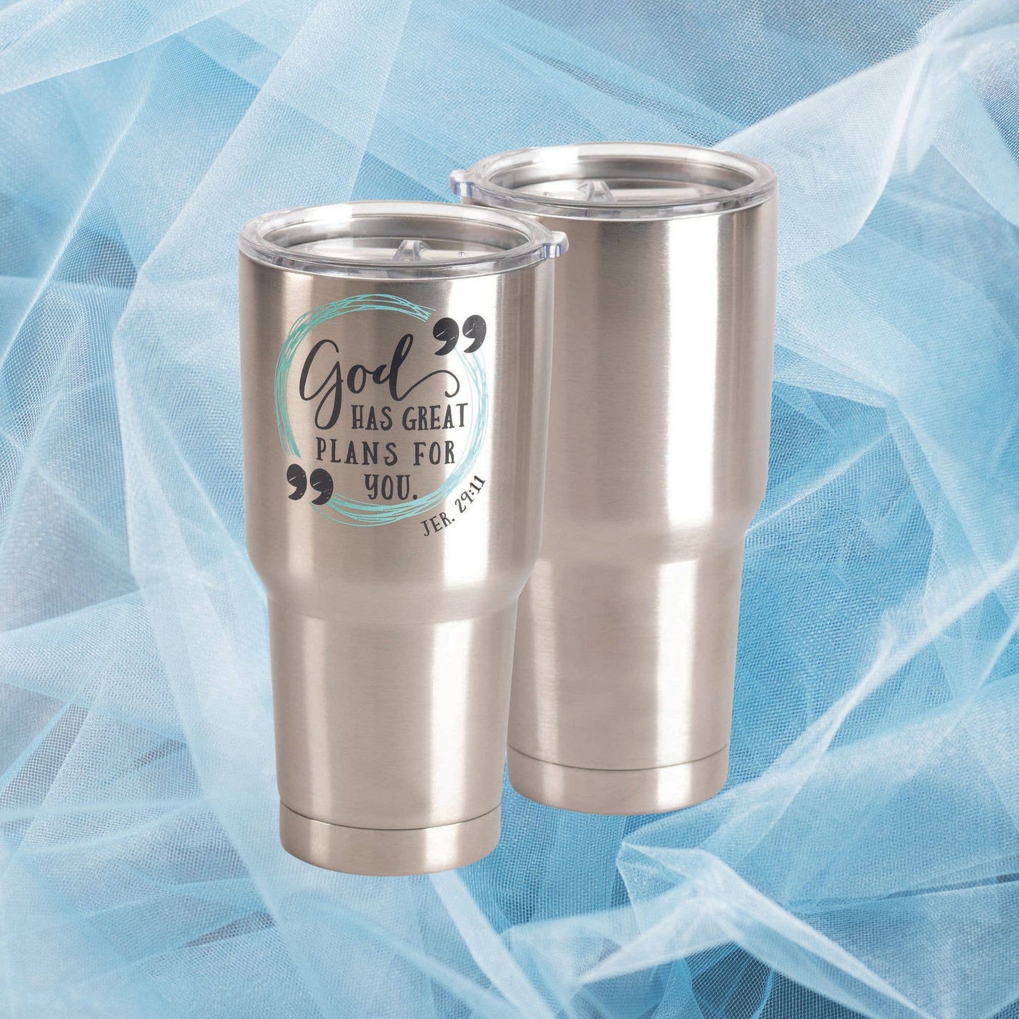 God Has Great Plans Stainless Steel Tumbler 30 oz