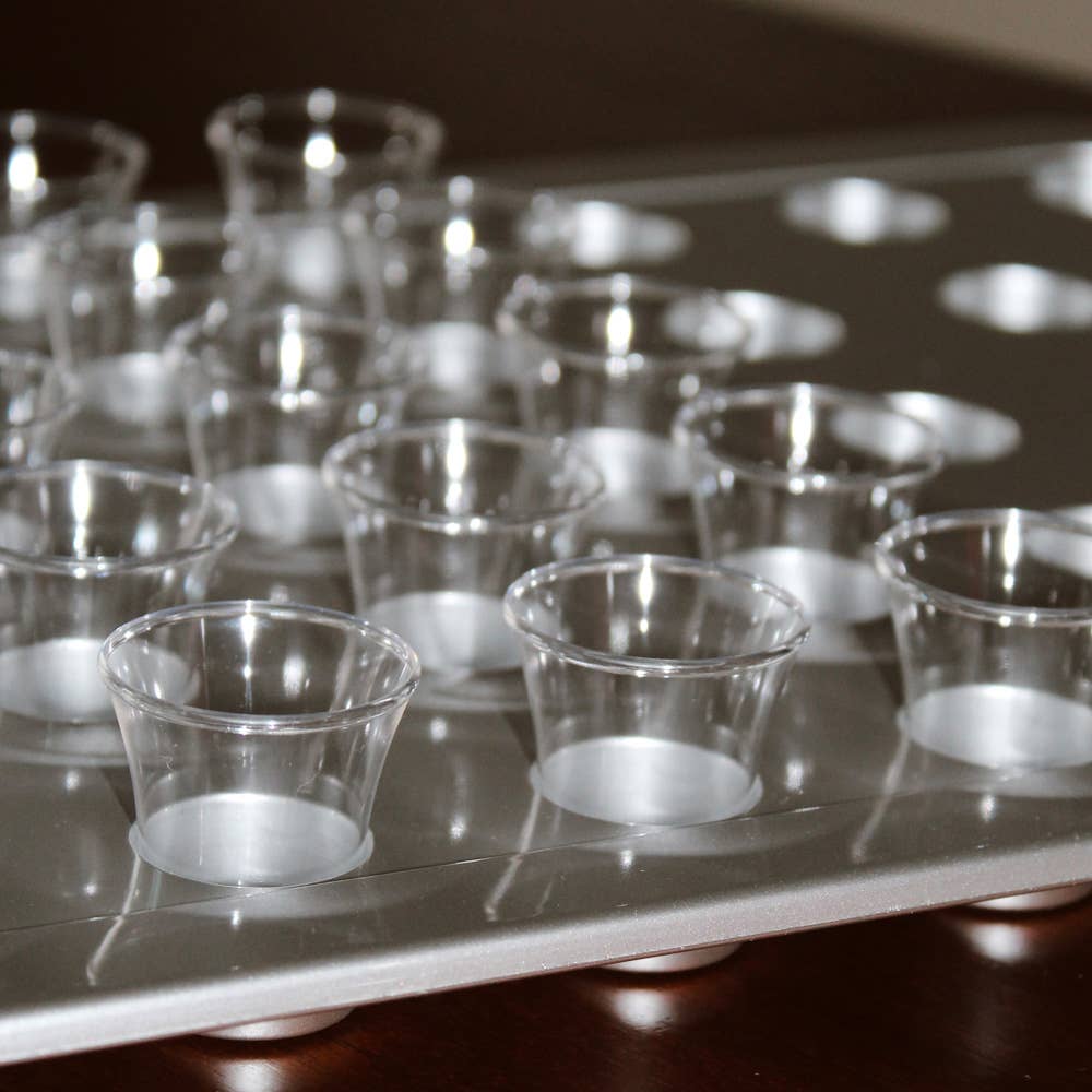 Communion Cups Clear Full Size 1 3/8In 50Ct