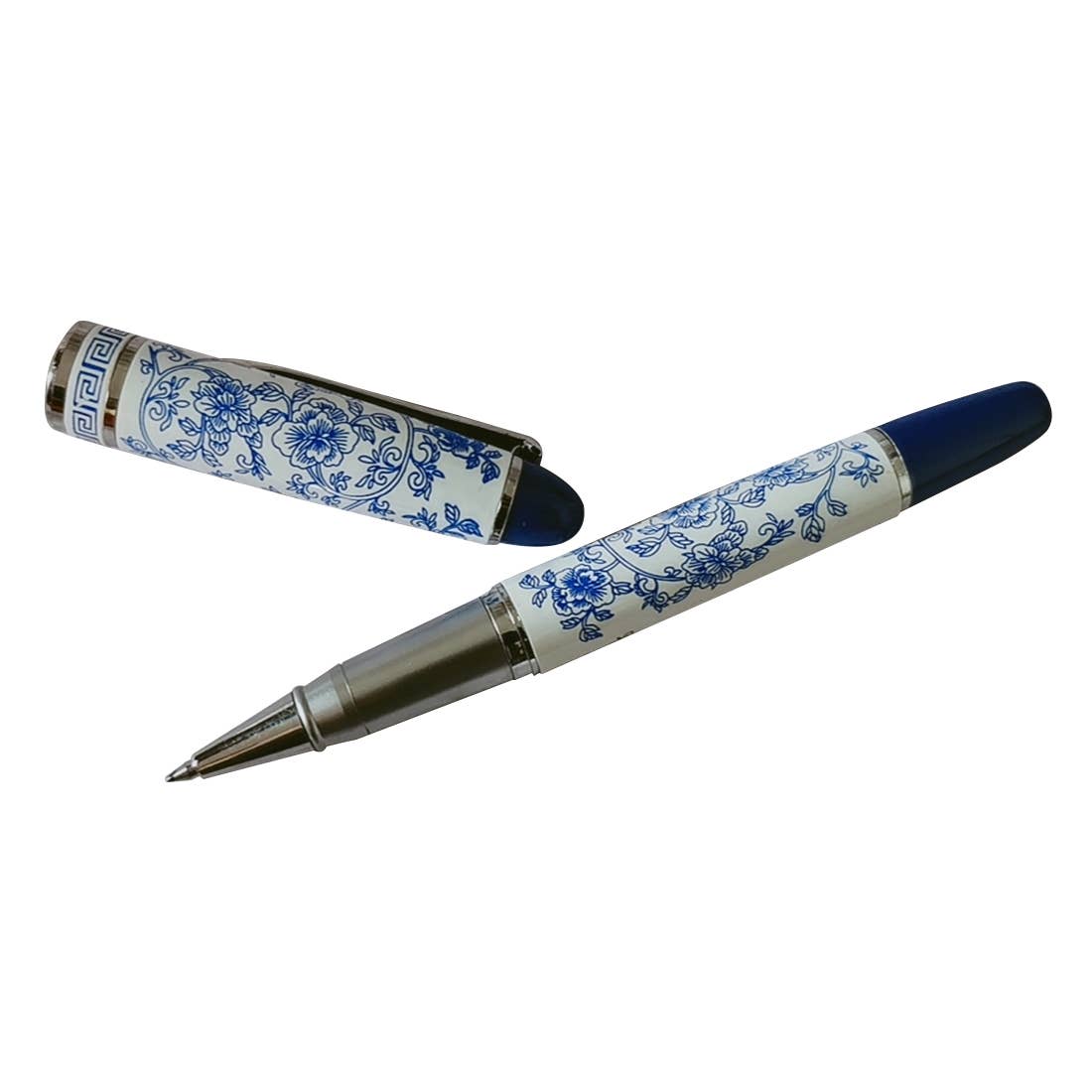 Ceramic Pen - Blue & White Floral