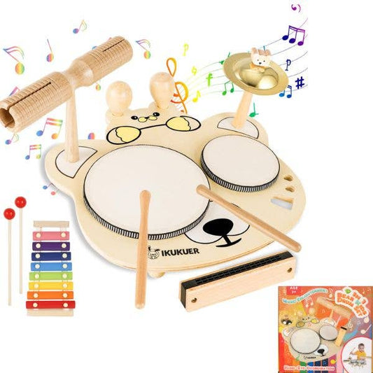 Bear Kids 9 in 1 Drum Set
