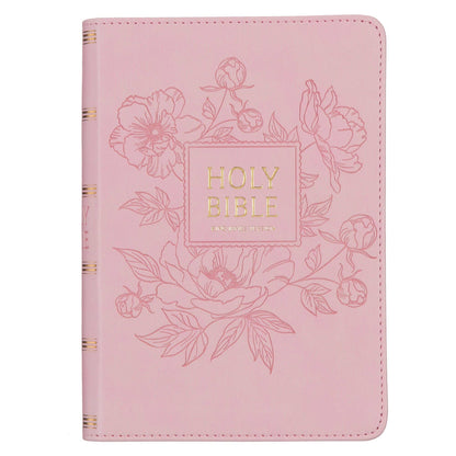 KJV Bible Compact LP Faux Leather, Pink