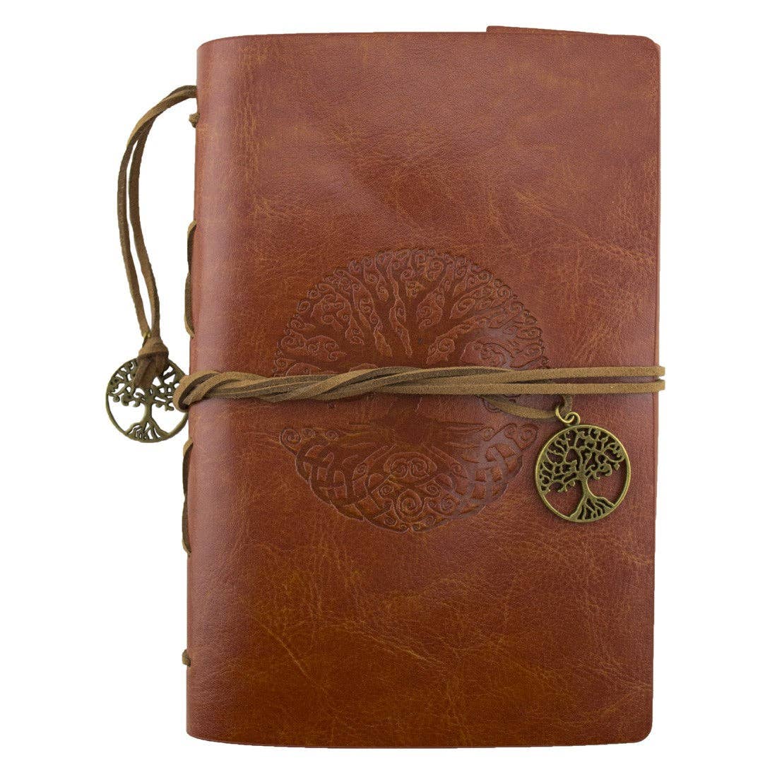 Leatherette Journal - Tree of Life - Brown