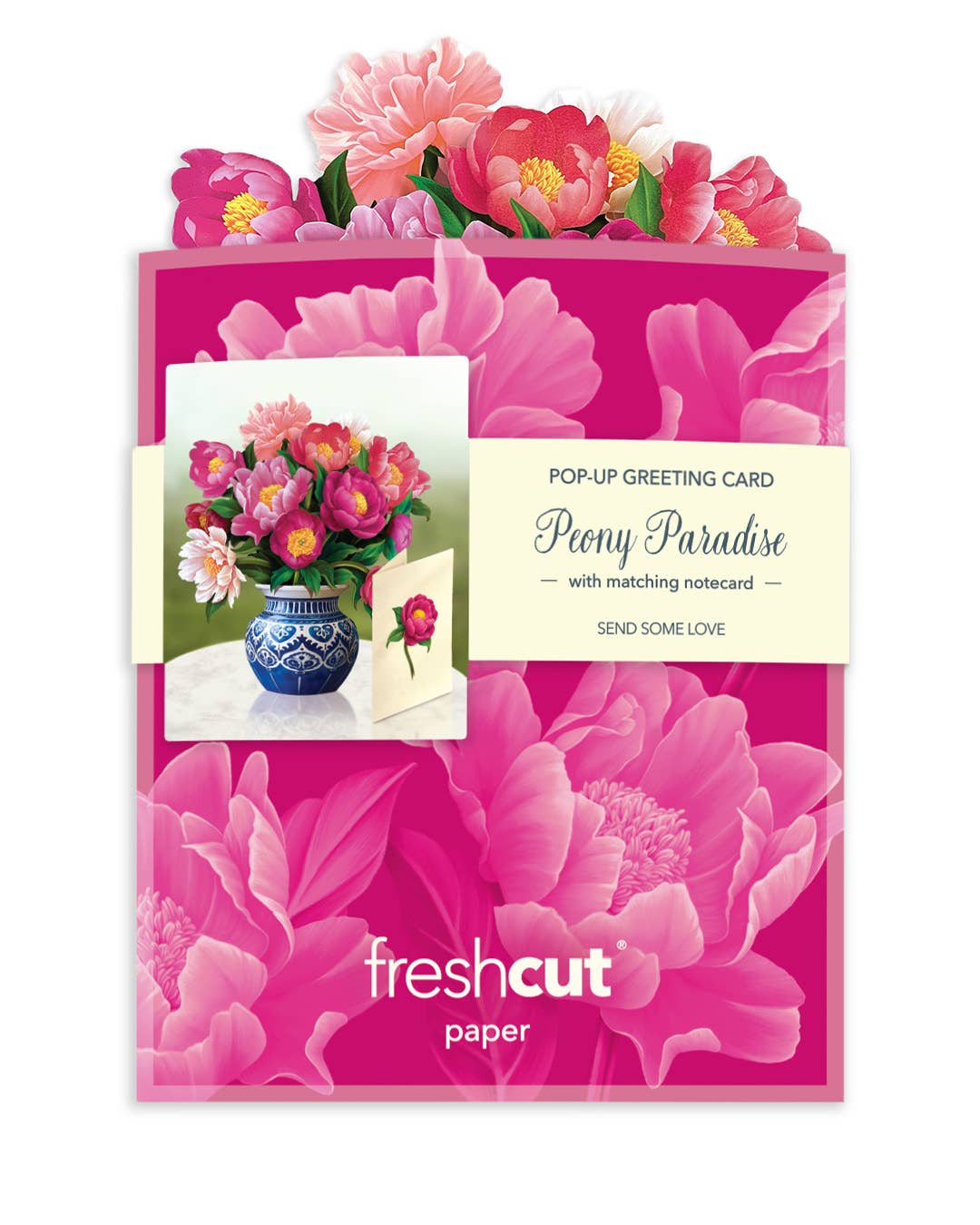 Mini Peony Paradise Pop-up Card