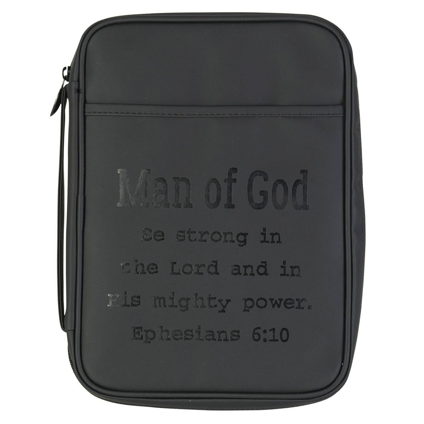 BIBLE COVER MAN OF GOD LARGE PRINT BLACK