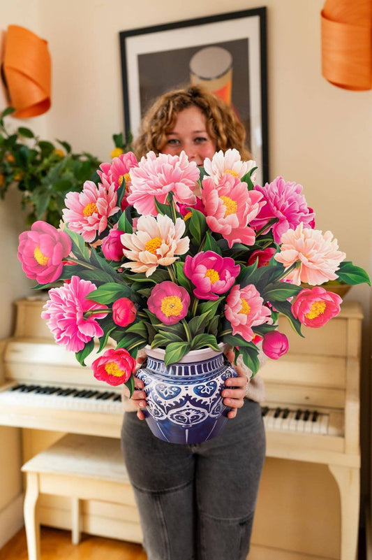 Grande Peony Paradise Pop-up Card