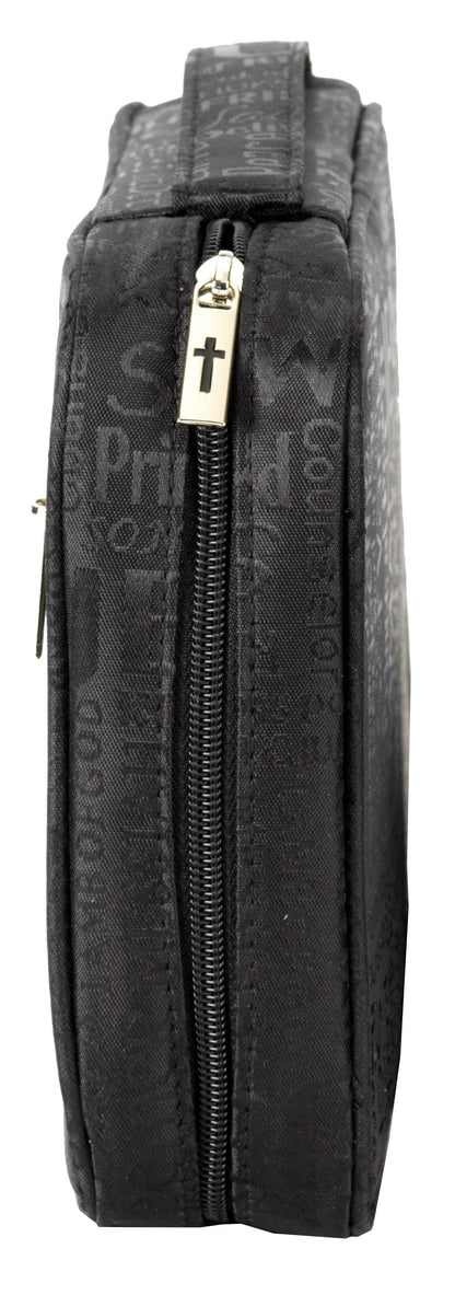 White Dove -NAMES OF JESUS BLACK BIBLE COVER X-LARGE