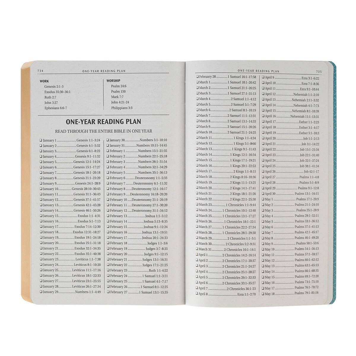 KJV Bible Gift Faux Leather, Teal