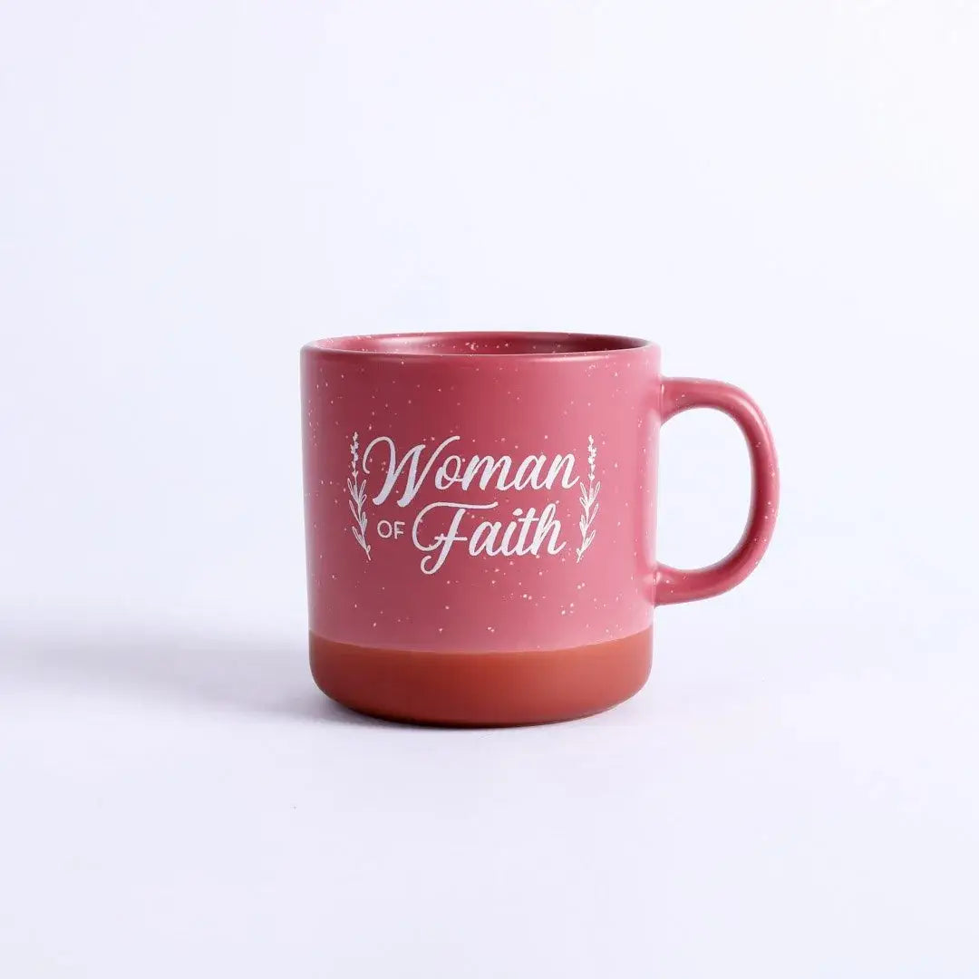 Mug Woman Of Faith Deep Rose 13Oz