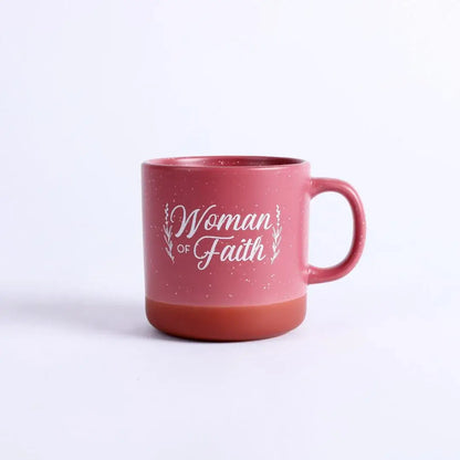 Mug Woman Of Faith Deep Rose 13Oz