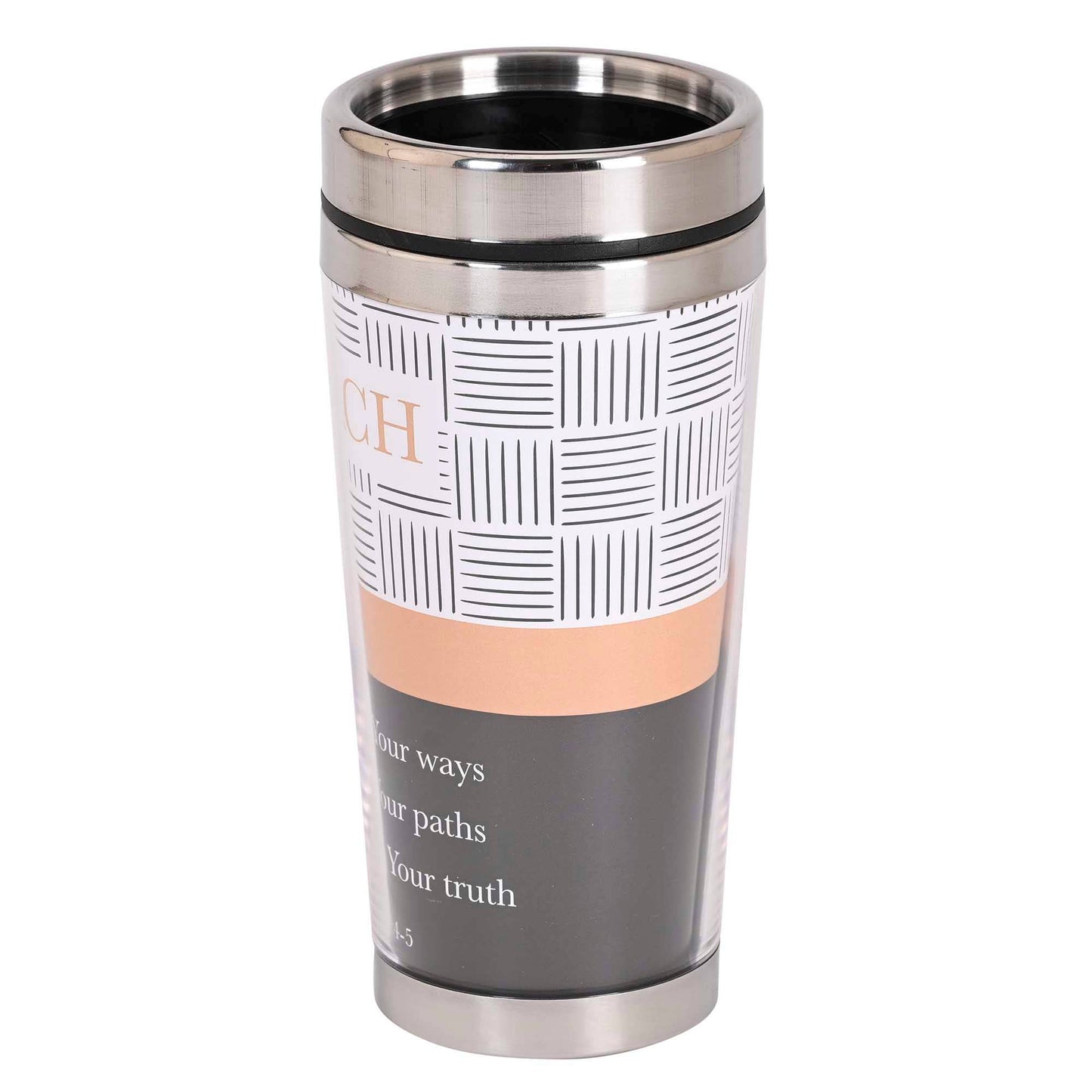 Travel Mug Teach Psalm 25:4-5 16 oz