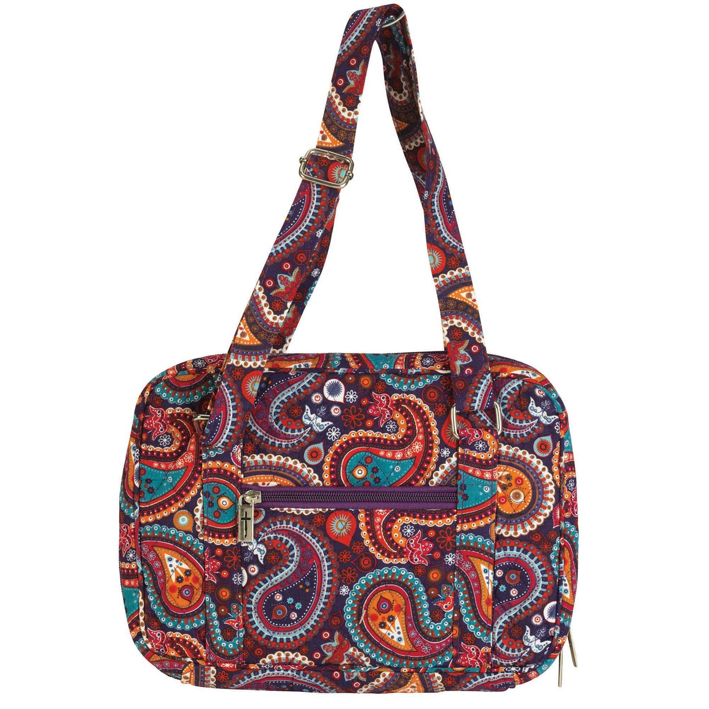 Bible Cover Paisley Quilted Large Print