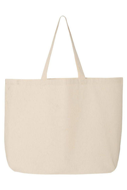 Floral Faux Embroidery Amen Canvas Jumbo Tote