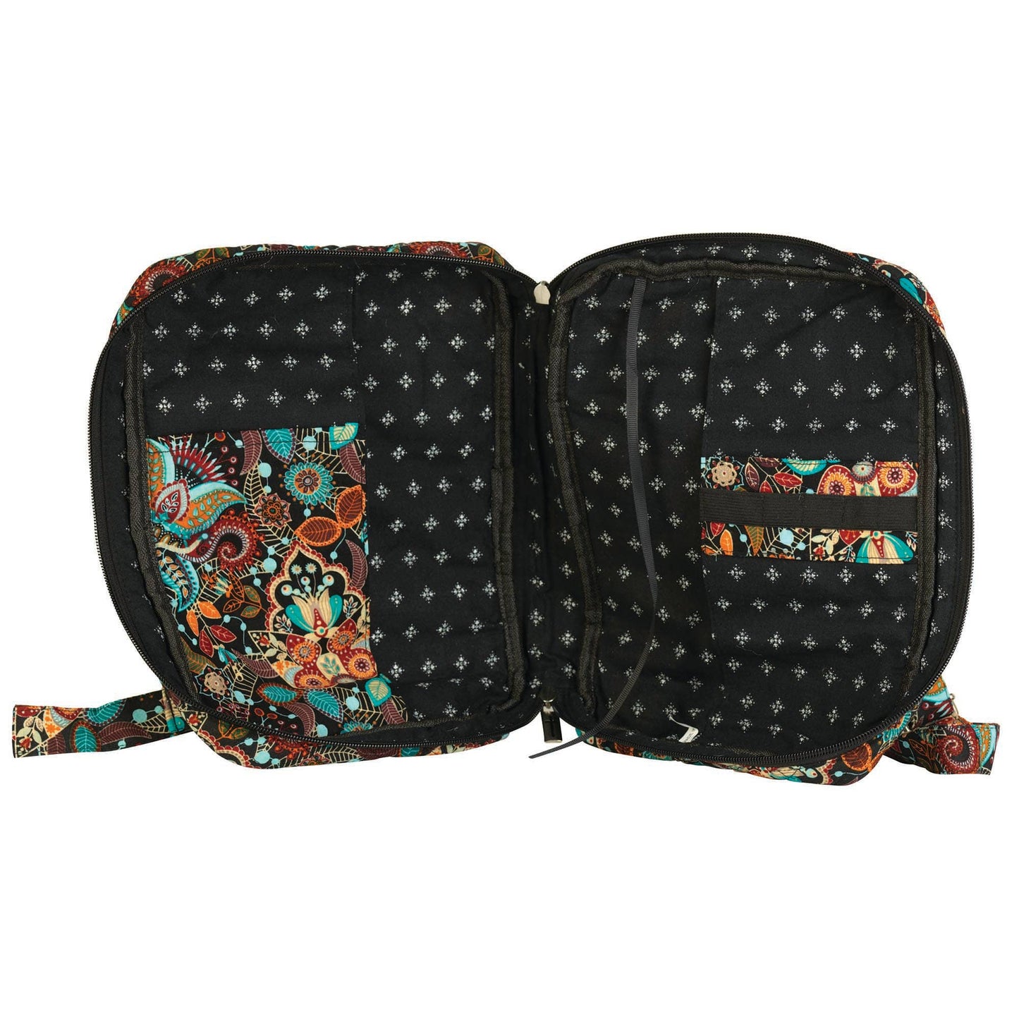 Bible Cover Brown Floral Large Print