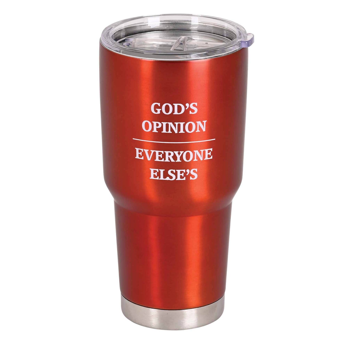 Tumbler Gods Opinion Red 30 oz