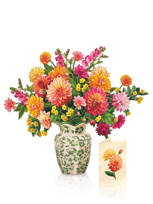 Dahlia Sunrise Pop-up Card