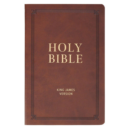 KJV Bible Gift Faux Leather, Brown