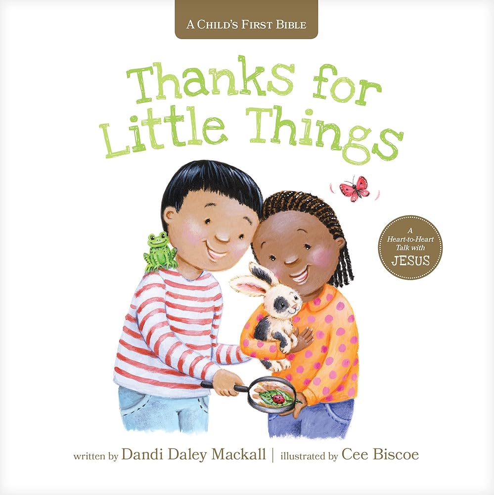 Thanks for Little Things: A Heart-to-Heart Talk with Jesus (A Child's First Bible) cover image