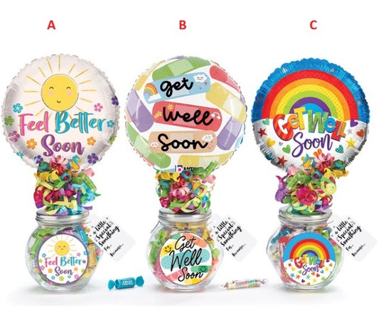 Get Well Candy Jar Gift Set